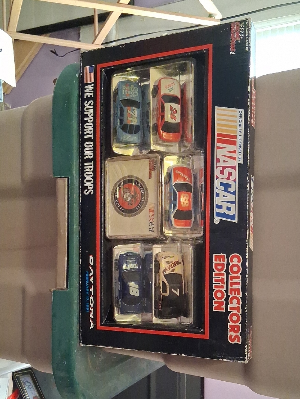 Nascar Collectors Edition Toy Car Set - Blue, Red, White, Black